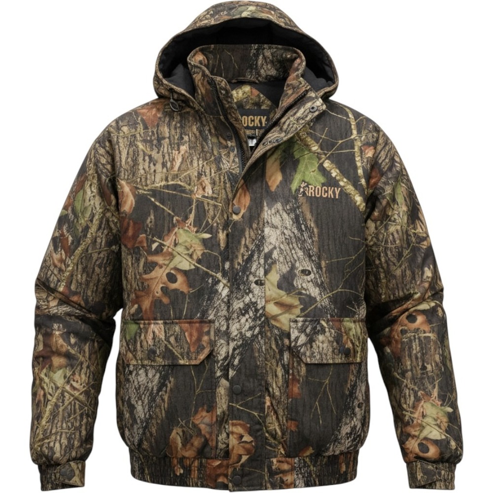 Rocky Mens Mossy Oak Camo Thinsulate Insulated Hunting Jacket Large FQ0601500